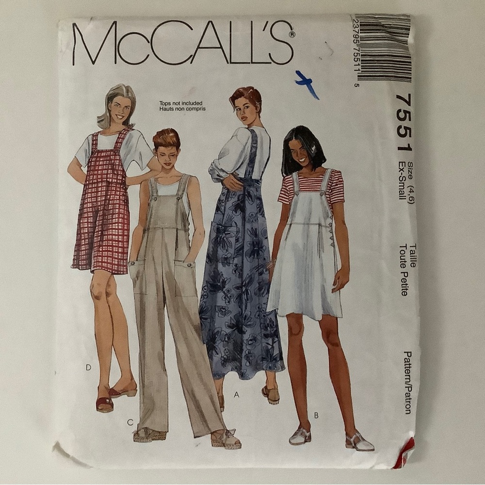 McCall’s 7551 Sewing Pattern